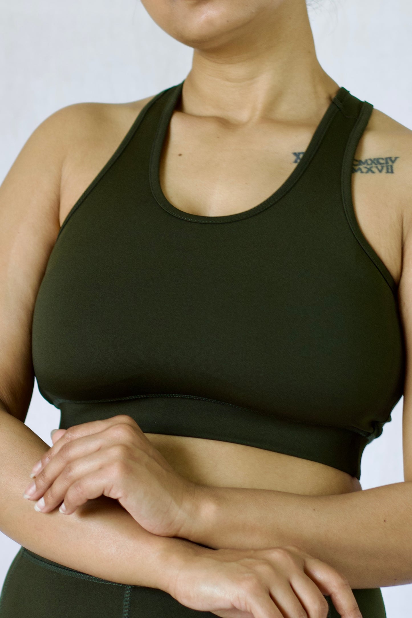 Olive Flex Sports Bra